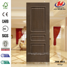 JHK-M03 Línea levantada diseño decorativo Europen Government Veneer Wenge panel de puerta cóncava